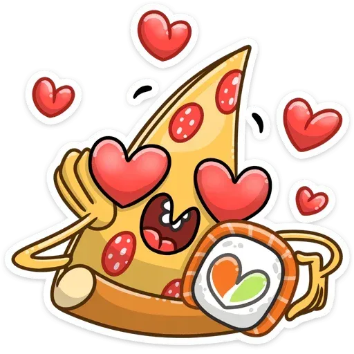 Pizza & Sushi - Sticker 5