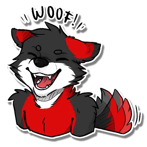 Fire wolf part 1- Sticker