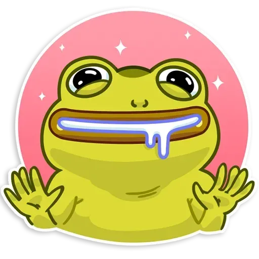 Frog- Sticker