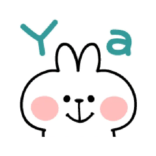 spoiled Rabbit A Word Emoji - Sticker 7