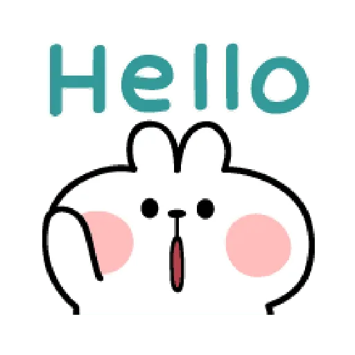 spoiled Rabbit A Word Emoji- Sticker