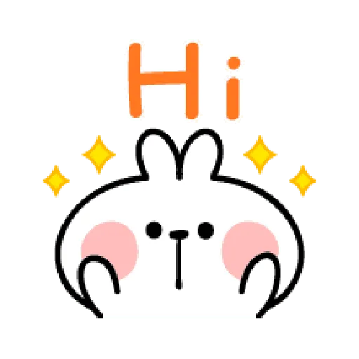 spoiled Rabbit A Word Emoji - Sticker 2