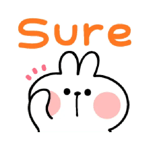 spoiled Rabbit A Word Emoji - Sticker 5