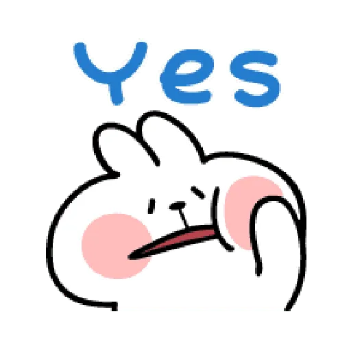 spoiled Rabbit A Word Emoji - Sticker 8