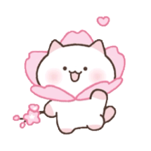 The Flowery Kitten 可愛的櫻花小貓咪 GIF*- Sticker