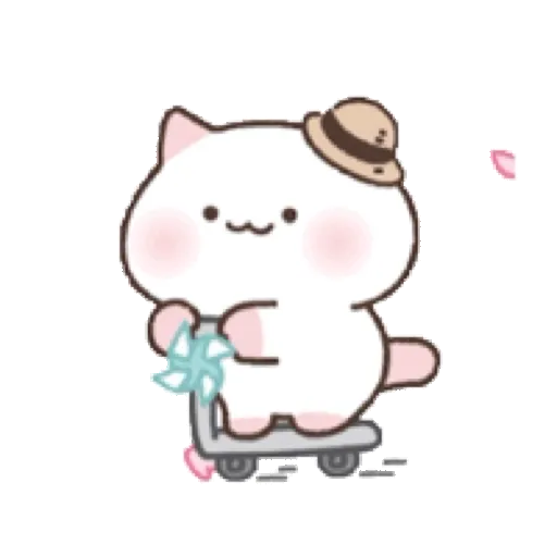 The Flowery Kitten 可愛的櫻花小貓咪 GIF* - Sticker 2