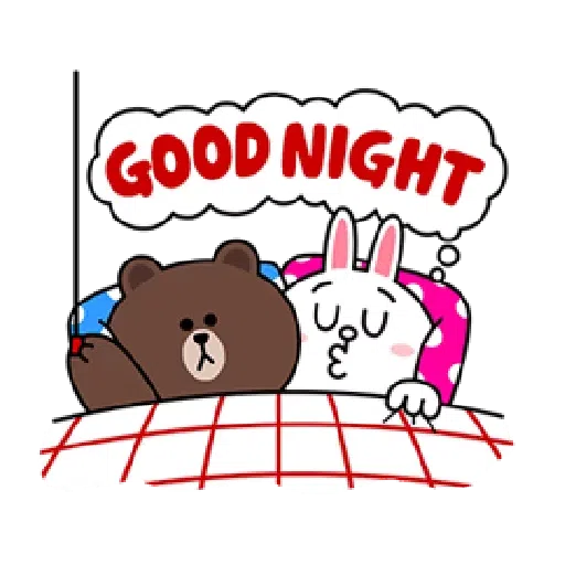Brown and Cony in love - Sticker 7