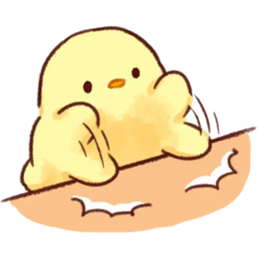 Soft and Cute Chick 0202- Sticker