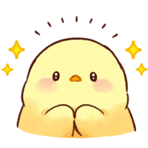 Soft and Cute Chick 0202 - Sticker 1