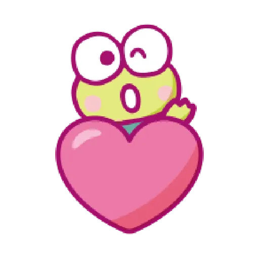KEROKEROKEROPPI Emoji (Love) - 2- Sticker