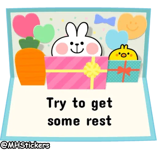 Spoiled rabbit messages - Sticker 2