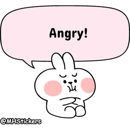 Spoiled rabbit messages - Sticker 6
