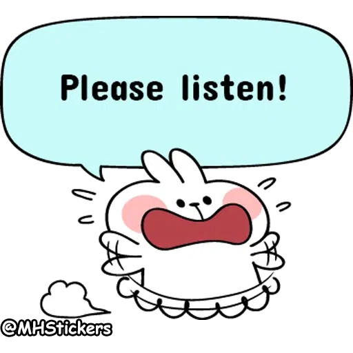 Spoiled rabbit messages - Sticker 5