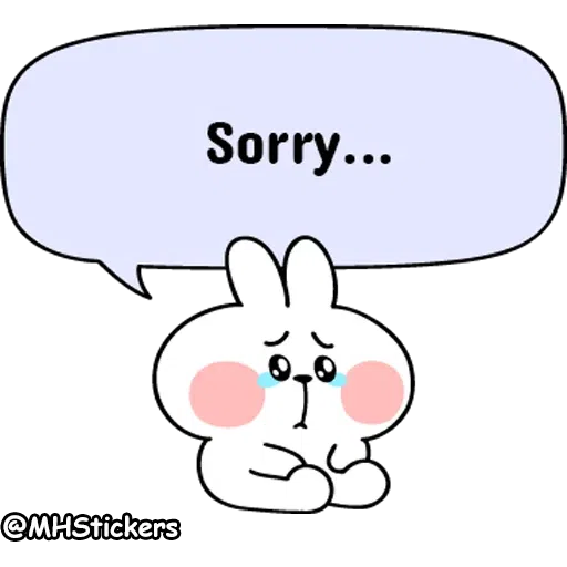 Spoiled rabbit messages - Sticker 7
