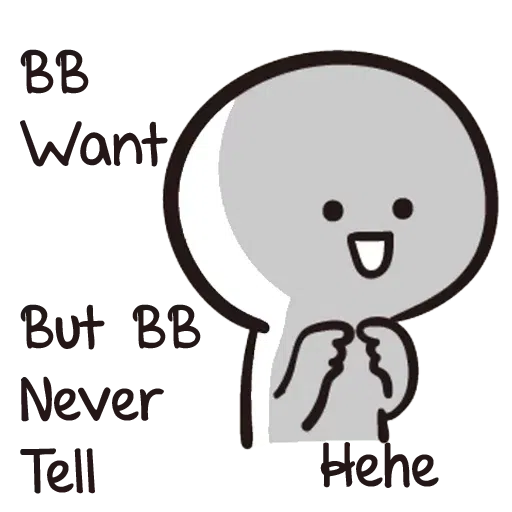 Bb never tell- Sticker