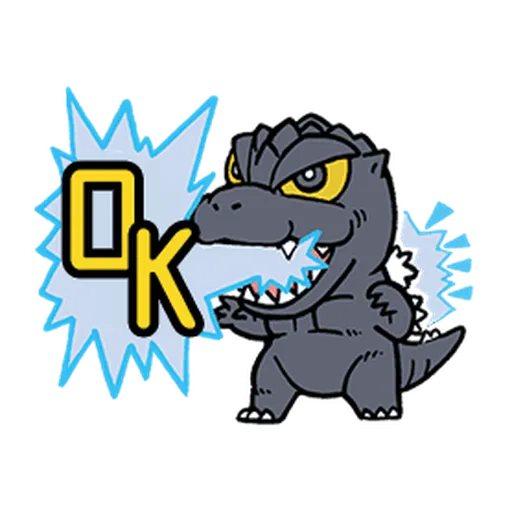 Godzilla- Sticker