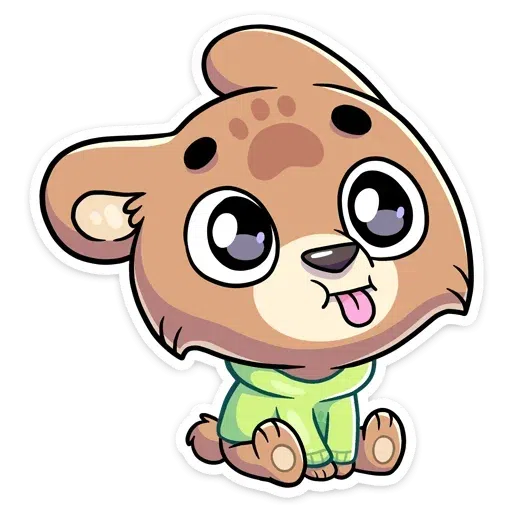 Cute Bear- Sticker