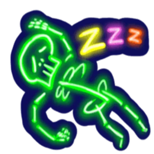 neon skull - Sticker 8